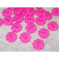 25 Blumen-Knöpfe 13 mm pink Acryl Bild 1