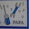 Glückwunschkarte zum Vatertag Vatertskarte Vater Papa Papi Werkzeug Vatertag Grusskarte Karte Autofan Kfz Bild 3