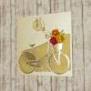 Geburtstagskarte mit Fahrrad und Rosen Bild 1
