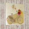 Geburtstagskarte mit Fahrrad und Rosen Bild 3