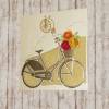 Geburtstagskarte mit Fahrrad und Rosen Bild 4