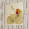 Geburtstagskarte mit Fahrrad und Rosen Bild 5