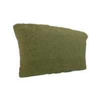 auflegbares Nackenkissen mit Gegengewicht  grün gemustert, Maße: 40x 25 cm Bild 1