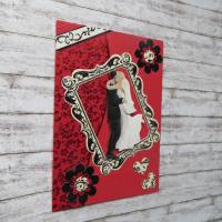 Große Hochzeitskarte mit Brautpaar, Gutscheinkarte,  Hochzeit, Geldgeschenk Bild 5