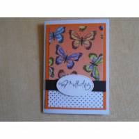Muttertagskarte Glückwunschkarte zum Muttertag Mama Schmetterlinge Schnetterlingskarte Muttertag Liebe Mutti Karte Bild 1