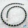 Wechsel-schmuck Magnet Glas-Perlen Collier schwarz matt Crystal Blue Rainbow und Statement-Kette  ART 3726 Bild 7