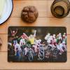 Frühstücksbrettchen Rennrad Radfahrer Fotografie Brettchen aus Melamin, spülmaschinenfest, Schneidebrett 14 x 23 cm Bild 2