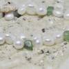 Jugendliches Armband elastisch miz echten Doppel-Perlen und Jade Bild 4