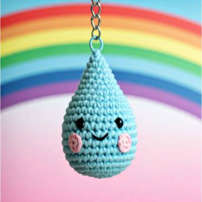 Häkelanleitung: Schlüsselanhänger Rainy