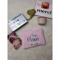 Kosmetiktasche, Krimskramtasche , Beautybag für die beste Mama der Welt Bild 1