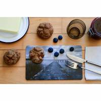 am Steg Frankreich Frühstücksbrettchen Brettchen aus Melamin, spülmaschinenfest, Schneidebrett 14 x 23 cm Bild 1