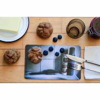 Badewanne Frühstücksbrettchen Fotografie Brettchen aus Melamin, spülmaschinenfest, Schneidebrett 14 x 23 cm Bild 1