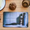 Badewanne Frühstücksbrettchen Fotografie Brettchen aus Melamin, spülmaschinenfest, Schneidebrett 14 x 23 cm Bild 2