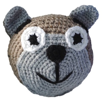 Häkelanleitung für ein kleines Bären Kuschelkissen