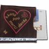 Bestickte Geschenkverpackung DANKE für eine Tafel Schokolade als Geschenkidee Schokoladenhülle Muttertag oder einfach so Bild 2