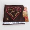 Bestickte Geschenkverpackung DANKE für eine Tafel Schokolade als Geschenkidee Schokoladenhülle Muttertag oder einfach so Bild 3