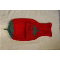 Pucksack Baby Schlafsack mit Mütze Erdbeere handgestrickt Polyacryl Bild 1