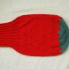 Pucksack Baby Schlafsack mit Mütze Erdbeere handgestrickt Polyacryl Bild 3