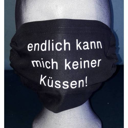 Maske Mit Spruch Kussen