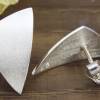 Ohrstecker Silber 925/-, großes ungleiches Dreieck, mattgeschlagen Bild 4