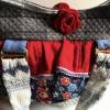 Zauberhaftes Rüschentäschchen: Handtäschchen, Strickzeugtasche, Handarbeitstasche, Sommertasche - Wolle und Seide Bild 2