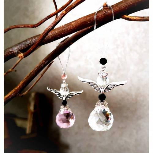 Schutzengel, Engel, Suncatcher, geschiffenes Glas, Anhänger, Schlüsselanhänger