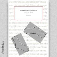 Schablonen für Sockenbretter zum Herstellen von Maßschablonen für Socken, PDF Datei Bild 1