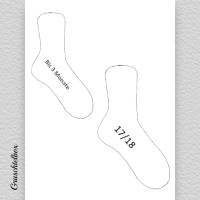 Schablonen für Sockenbretter zum Herstellen von Maßschablonen für Socken, PDF Datei Bild 2