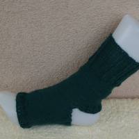Pilates Yoga Socken ohne Ferse und Spitze, Sockenwolle Grün Bild 3