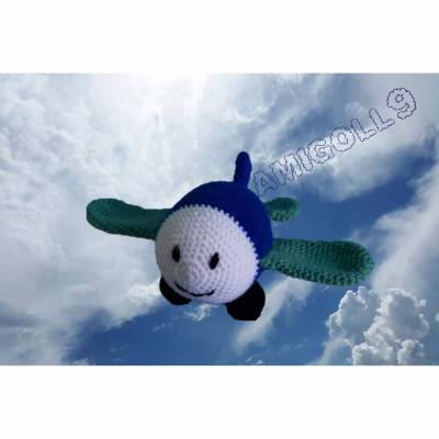 Häkelanleitung für das Flugzeug Louie