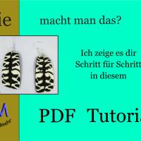 PDF Tutorial Zebra Ohrhänger mit Grundwissen Bild 1