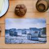 Sylt Strandkorb Frühstücksbrettchen Fotografie Brettchen aus Melamin, spülmaschinenfest, Schneidebrett 14 x 23 cm Bild 2