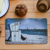 Strandkorb Sylt Frühstücksbrettchen Fotografie Brettchen aus Melamin, spülmaschinenfest, Schneidebrett 14 x 23 cm Bild 2