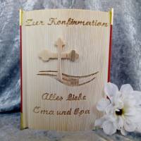 Gefaltetes Buch zur Konfirmation / Kommunion / Taufe Bild 4