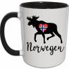 Norwegen Tasse Elch Norwegen Flagge Herz, Norwegen Geschenk Bild 3