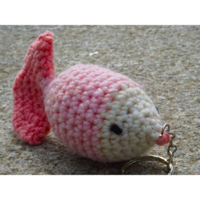 Häkelanleitung: Schlüsselanhänger Fisch