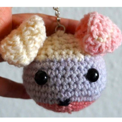 Häkelanleitung: Schlüsselanhänger Hase