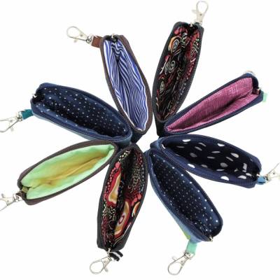 Bag to-go,  Schlüsselanhänger * Mini-Tasche * Schlüsseltasche * kleines Täschchen * Mini Börse * Masken-Tasche 