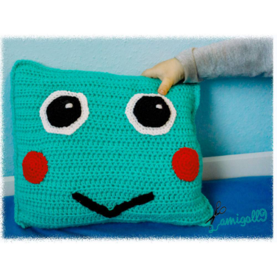 Häkelanleitung: Froschkissen