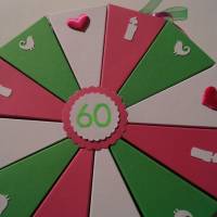 A2 Geldgeschenk, Geschenk zum 60. Geburtstag, Geldgeschenkverpackung, Geschenkschachtel zum Geburtstag, Geschenke Bild 3