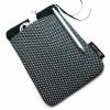 Tablet Hülle 7 / 8 Zoll Extrafach Tasche Reißverschluss Handarbeit Streublümchen schwarz-weiß Bild 3