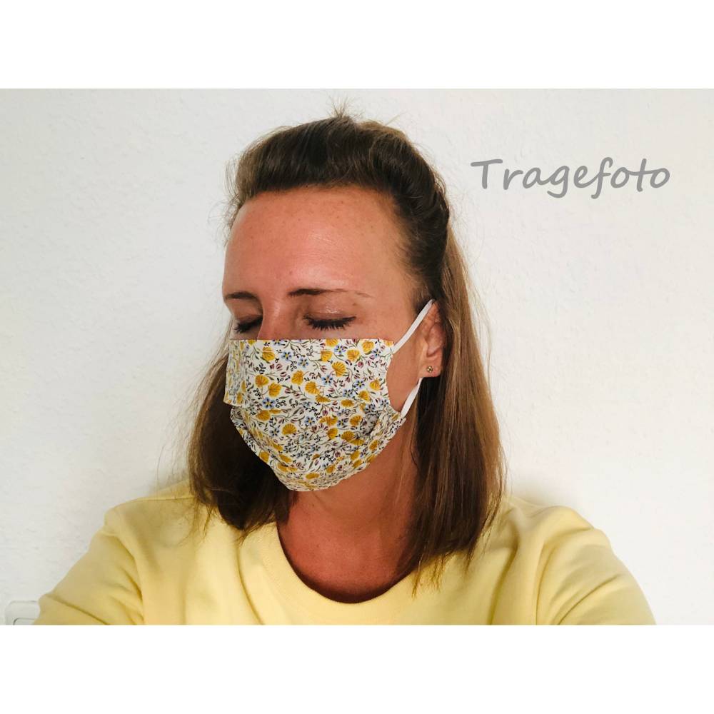 Maske Gesichtsmaske waschbar Mundschutz Wiedervervendbar Atemschutz Design Mund 