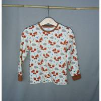 LETZTE GRÖßEN 104,110 Langarm T-Shirt aus weichem BIO Jersey im "Fuchs und Igel" Design by Puck von Stoffonkel Bild 1