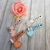 Schlüsselanhänger kupfer farben Anhänger Oma Herz  Schlüsselanhänger Muttertag aus Kunstleder Bild 3