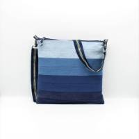 "Klara" Handtasche in vier verschiedenen Blautönen Bild 1