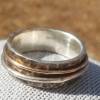 Spielring - Ring aus Sterlingsilber mit 585 Gold Ring Bild 2