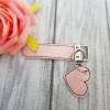 Schlüsselanhänger rosa farben Anhänger Mama Herz  Schlüsselanhänger Muttertag aus Kunstleder Bild 3