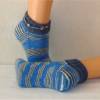 handgestrickte Socken Gr. 38/39, Kurzsocken, Damensocken, Einzelpaar Bild 3