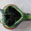 Sattelüberzug  Sattelschoner bunt farbig  Sattelbezug mit Baumwolle handmade gehäkelt Bild 3