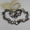 Perlenkette graue Süßwasserperlen mit 925er Silber Schloß mexikanisch Bild 2